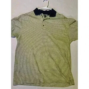 PING Mens Size M Short Sleeve Golf Polo Shirt Gray Checked EUC